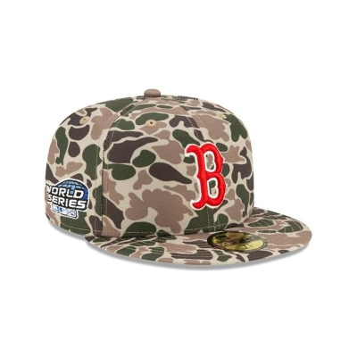 Sapca New Era Boston Red Sox MLB Duck Camo 59FIFTY Fitted - Verzi